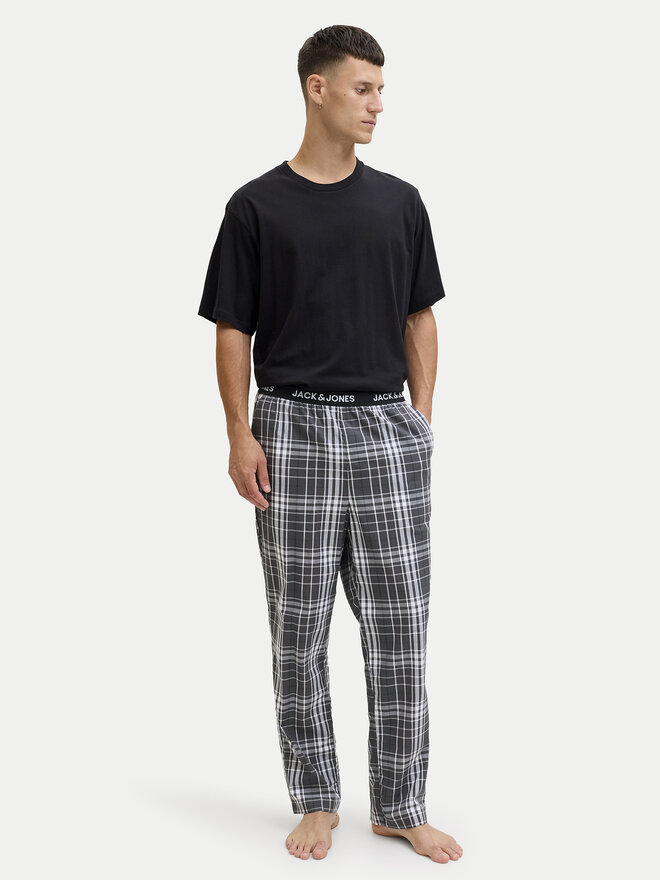 Jack & Jones Jack & Jones Pižama Luca 12266993 Črna Standard Fit