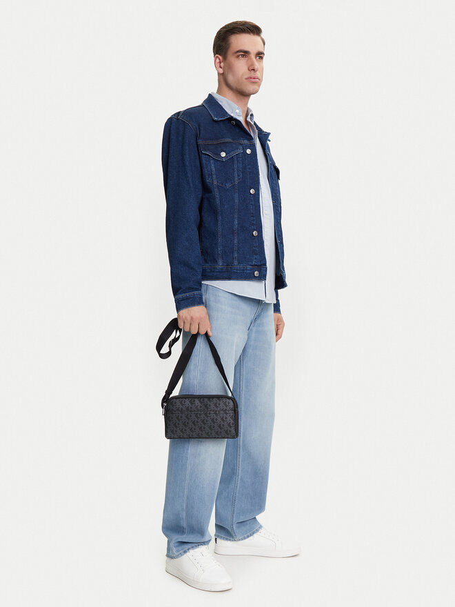 Calvin Klein Jeans Τσαντάκι Calvin Klein Jeans Matte Aop Camera Bag 22 LV04G3114G Μαύρο
