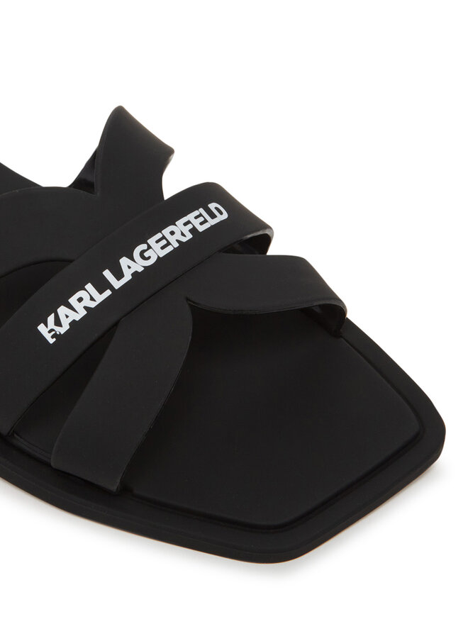KARL LAGERFELD Klapki KARL LAGERFELD Jelly IV KL80025 Czarny