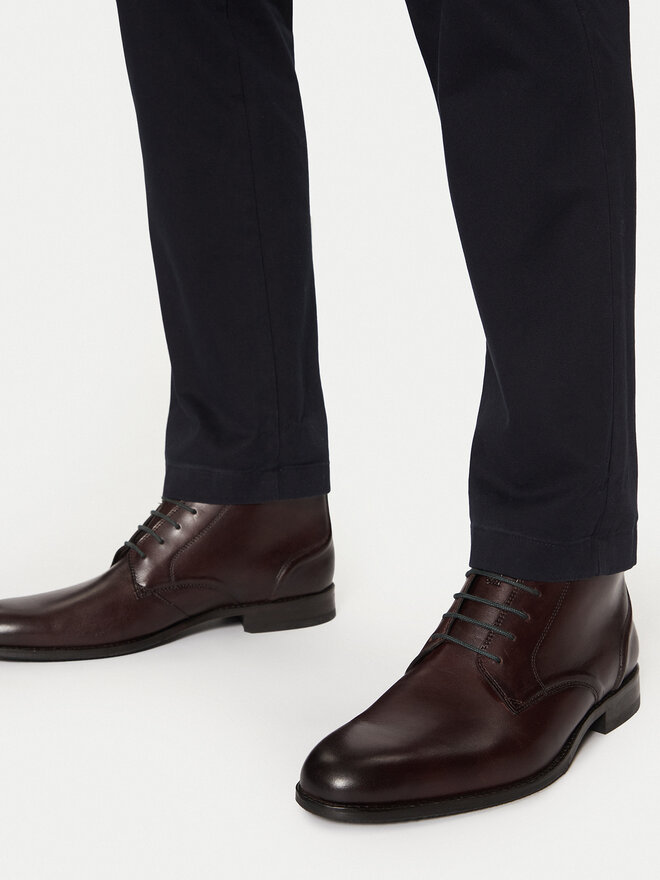 Clarks Schnürschuhe Clarks Craftarlo Hi 261734597 Dunkelrot