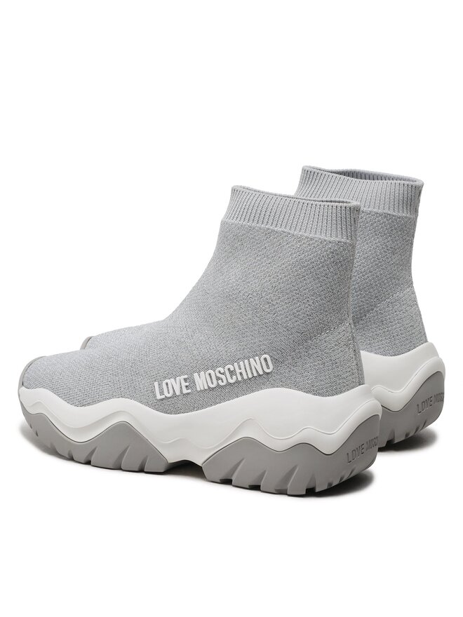 LOVE MOSCHINO Sneakersy LOVE MOSCHINO JA15574G1GIZS902 Šedá