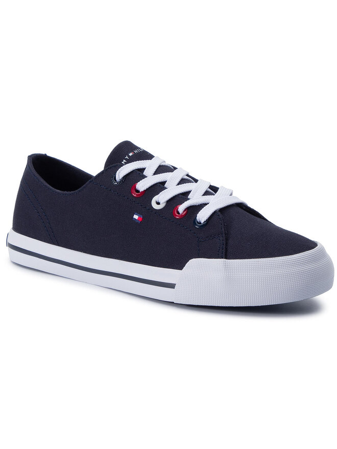 Tommy Hilfiger Sneakers aus Stoff Tommy Hilfiger Tommy Essential Sneaker FW0FW04139 Dunkelblau