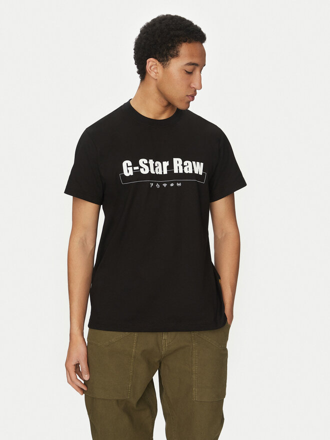 G-Star Raw G-Star Raw T-Shirt Symbols D25970-C336 Μαύρο Regular Fit