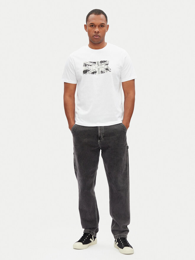 Pepe Jeans Pepe Jeans Camiseta Flag PM509720 Blanco Regular Fit