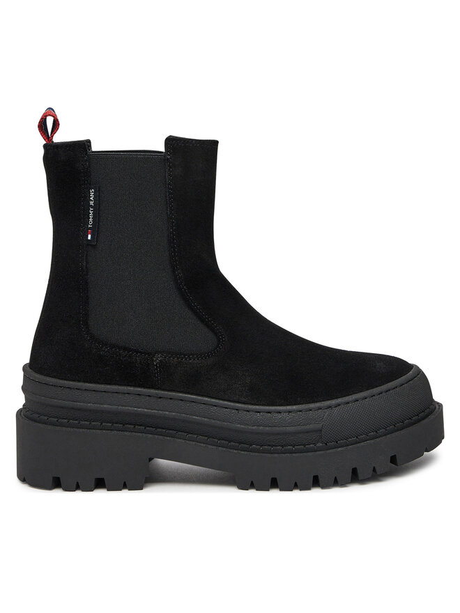 Tommy Jeans Челсі Tommy Jeans Tjw Foxing Chelsea Suede EN0EN02631 Чорний