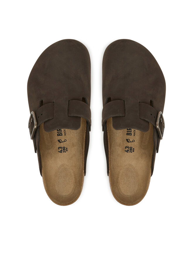 Birkenstock Pantoletten Birkenstock Boston Wire Buckle 1032760 Dunkelbraun