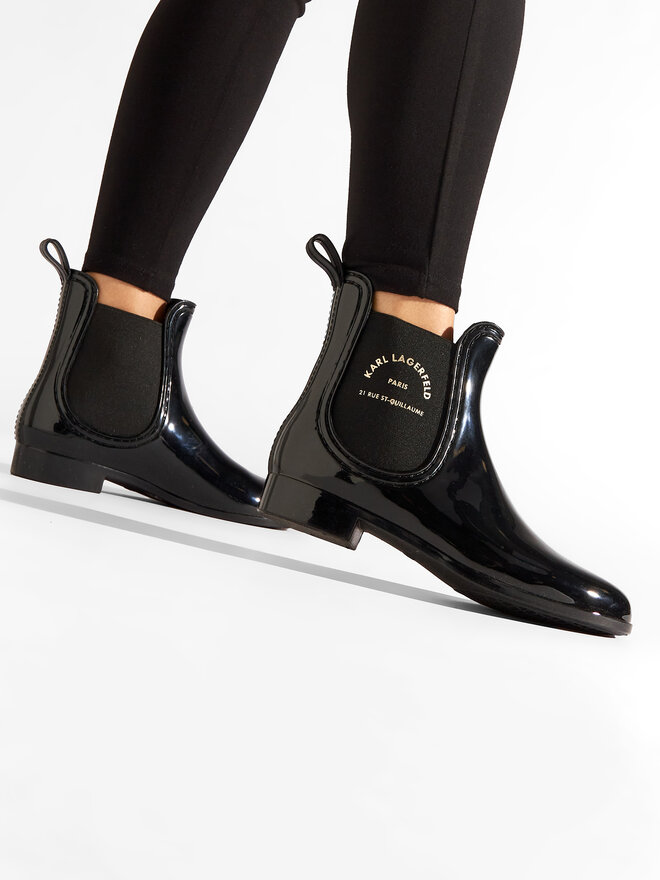 KARL LAGERFELD Gumicsizma KARL LAGERFELD KL94770 Fekete