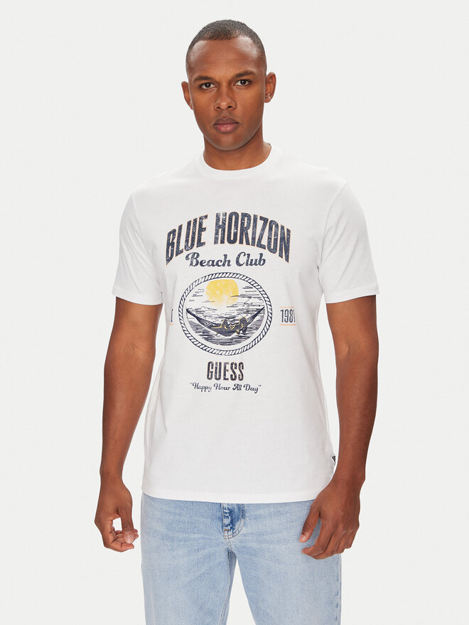 Guess Guess T-Shirt M5YI69 KBW41 Λευκό Regular Fit