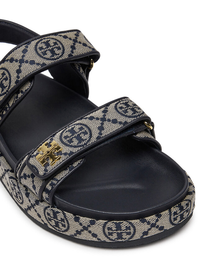 Tory Burch Sandały Tory Burch T Monogram Kira Sport 155154 Szary