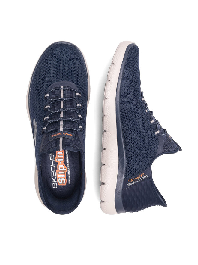 Skechers Sneakersy Skechers SUMMITS SLIP INS 232457 NVY Tmavomodrá