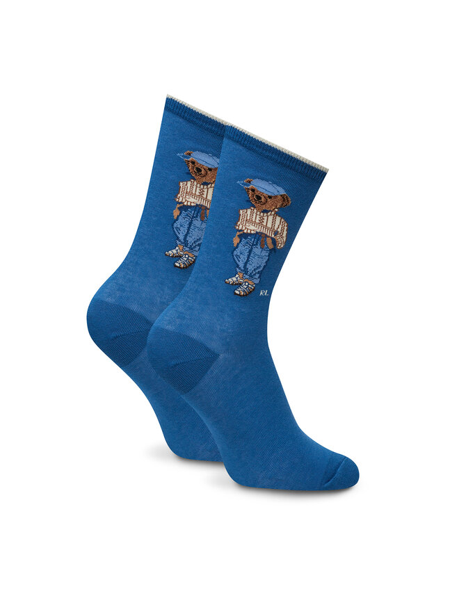 Polo Ralph Lauren Hohe Unisex-Socken Polo Ralph Lauren 455977741001 Blau