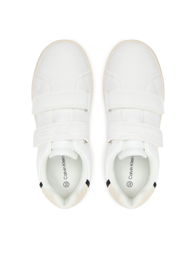 Calvin Klein Sneakers Calvin Klein Low Cut Velcro Sneaker V1X9-83440-1355 S Weiß