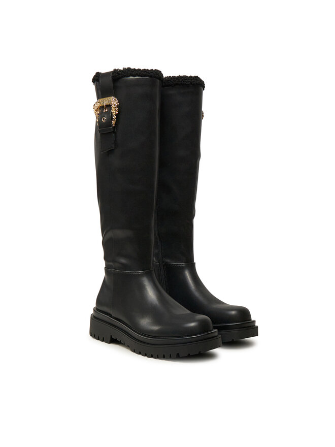 Versace Jeans Couture Μπότες Versace Jeans Couture Drew 77VA3S65 Μαύρο