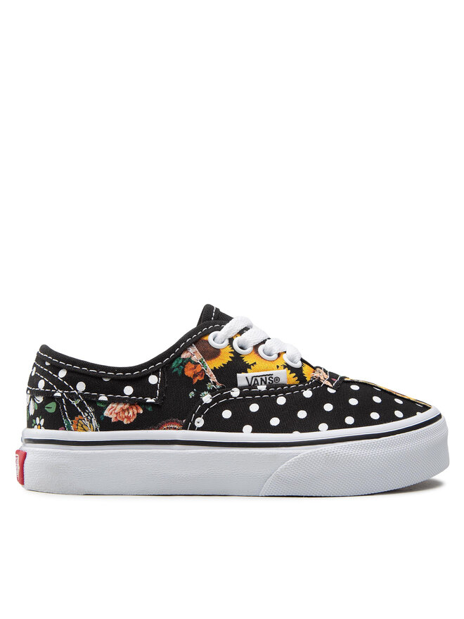 Vans authentic black yellow sale