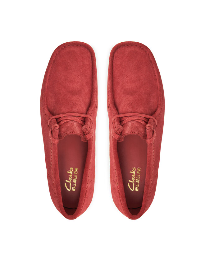 Clarks Félcipő Clarks Wallabee  26180921 Piros