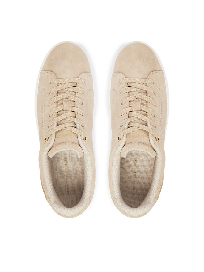 Tommy Hilfiger Sneakers Tommy Hilfiger Th Feminine Cupsole Suede FW0FW09109 Beige
