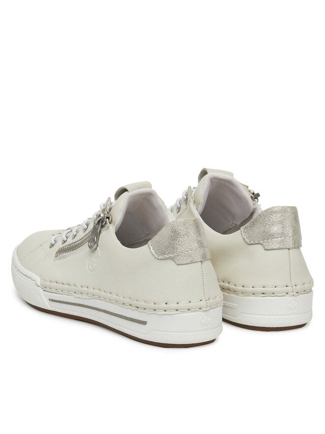 Rieker Sneakersy Rieker L7250-80 Écru