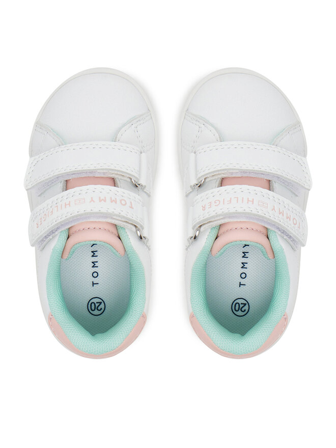 Tommy Hilfiger Αθλητικά Tommy Hilfiger Low Cut Velcro Sneaker T1A9-33727-1355 M Λευκό