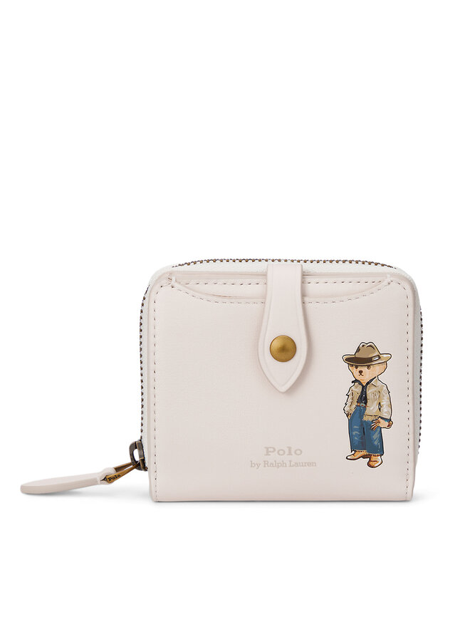 Polo Ralph Lauren Mały Portfel Damski Polo Ralph Lauren Cm Blpt Sp W 427943239001 Écru