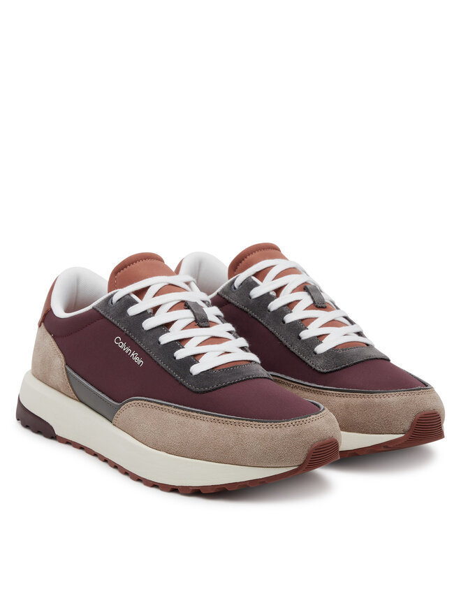 Calvin Klein Αθλητικά Calvin Klein Low Top Lace Up Repreve Mix HM0HM01714 Καφέ