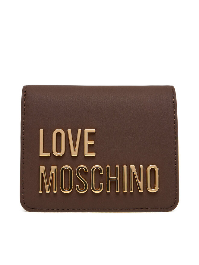 LOVE MOSCHINO Малък дамски портфейл LOVE MOSCHINO JC5612PP1NKD0301 Кафяв