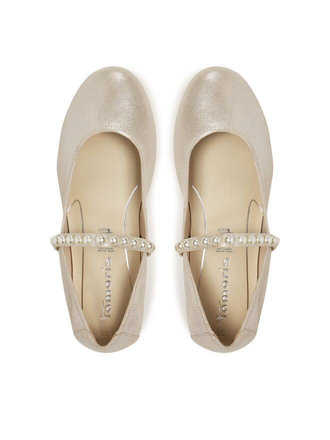 Tamaris Baleriny Tamaris 1-22140-44 Srebrny