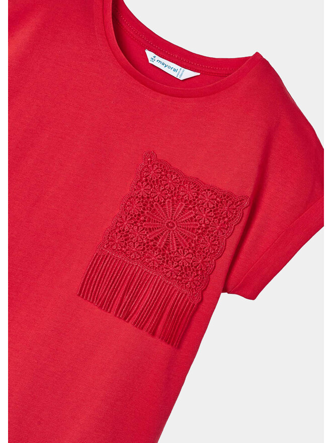 Mayoral Mayoral Camiseta 3087 Rojo Regular Fit