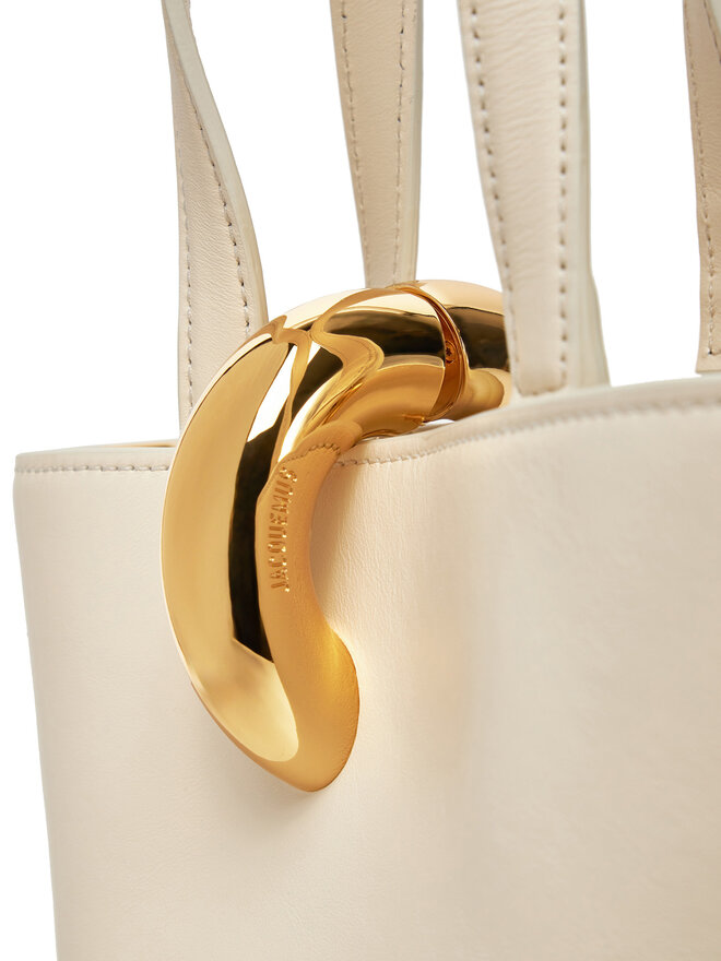 JACQUEMUS Geantă JACQUEMUS Le Petit Bambol 24H243BA389-3173 Écru
