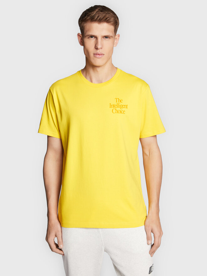 New Balance New Balance Camiseta MT23502 Amarillo Relaxed Fit