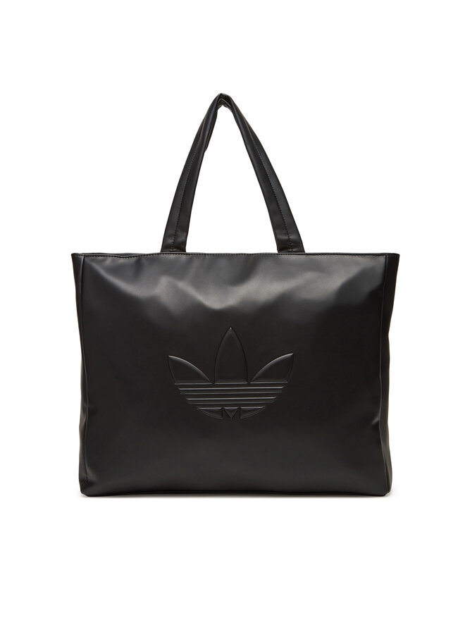 adidas Сумка adidas Polyurethane Shopper Outline Trefoil JC6000 Чорний