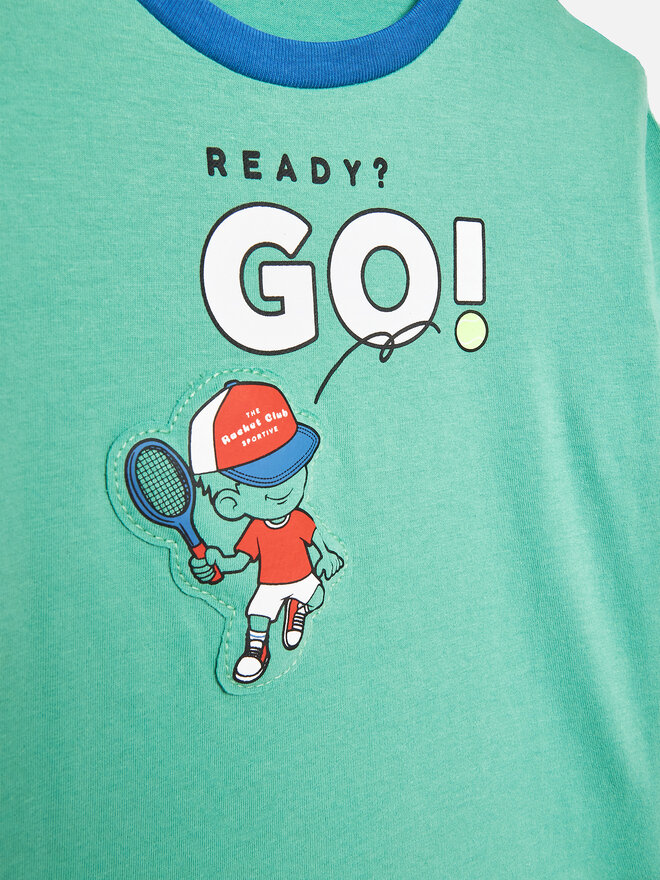 United Colors Of Benetton United Colors Of Benetton T-Shirt 3096G108L Grün Regular Fit
