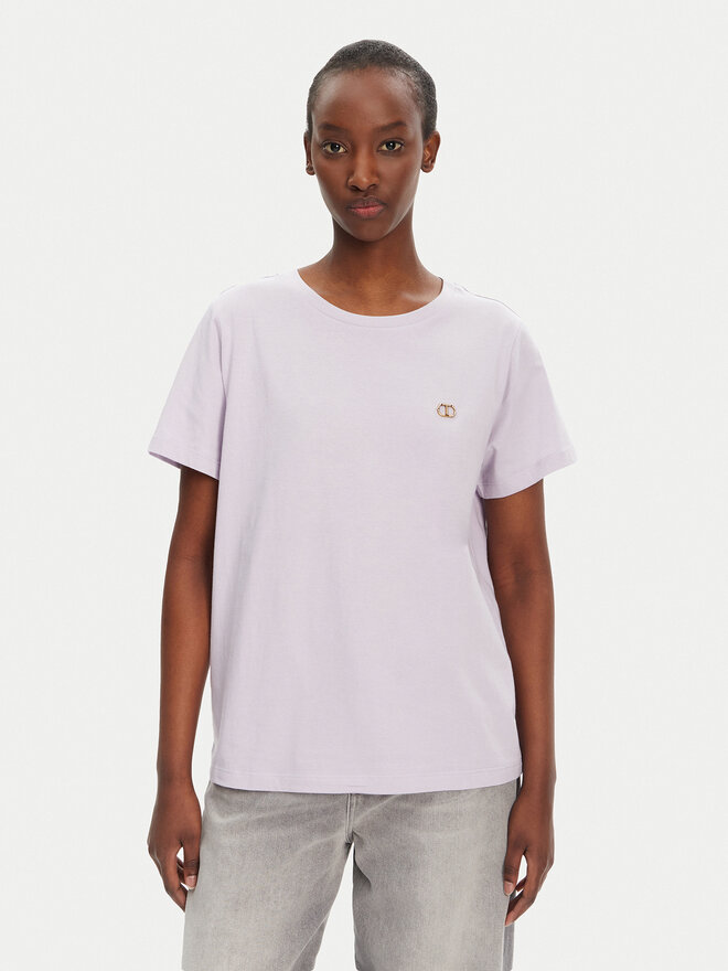 TWINSET TWINSET Camiseta 251TT2040 Violeta Regular Fit