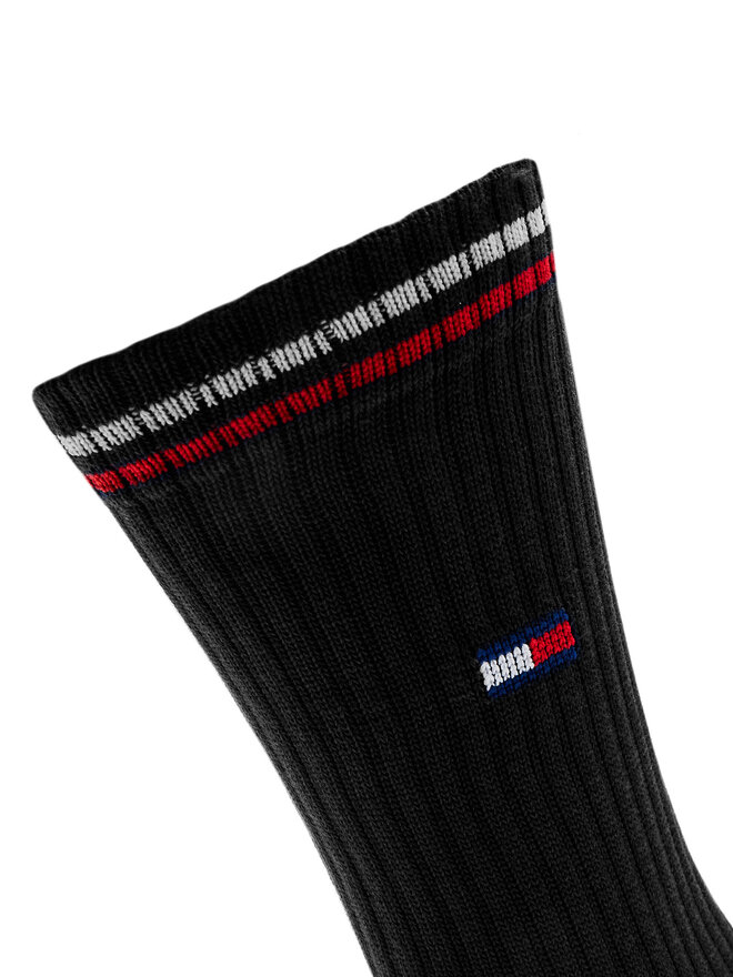Tommy Hilfiger 2er-Set hohe Damensocken Tommy Hilfiger 701228176 Schwarz
