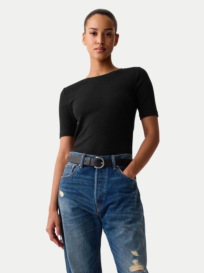 Gap Gap T-Shirt 540635-01 Schwarz Slim Fit