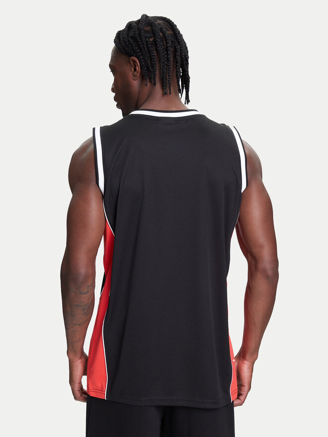 Karl Kani Karl Kani Majica brez rokavov Signature Colorblock Basketball PD00005368 Črna Regular Fit