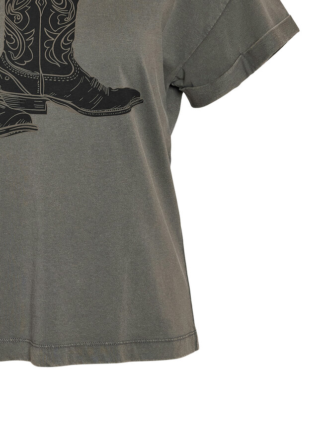 Noisy May Noisy May T-Shirt 27030135 Grau Regular Fit