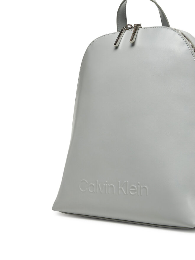 Calvin Klein Plecak Calvin Klein Embossed Calvin Round Backpack K60K613185 Szary
