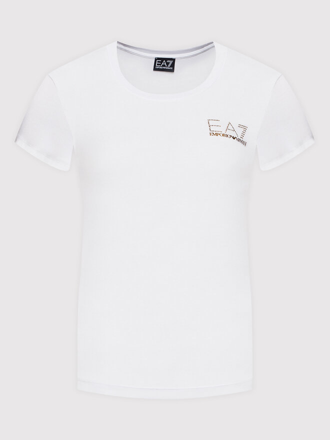 EA7 Emporio Armani EA7 Emporio Armani Футболка 8NTT65 TJDQZ 1100 Білий Slim Fit