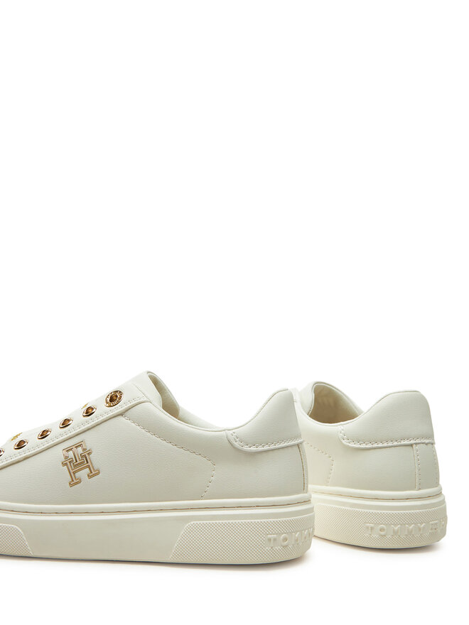 Tommy Hilfiger Sneakersy Tommy Hilfiger Low Cut Sneaker T3A9-33744-1355 S Biały