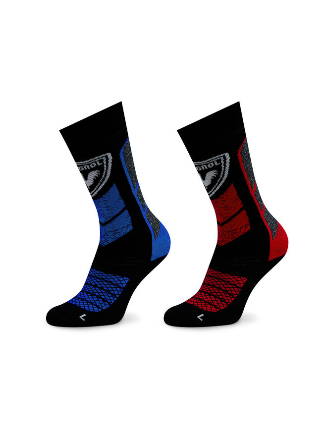 Rossignol Zestaw 2 par skarpet narciarskich Rossignol Jr Termotech 2P RLMYX02 Czarny