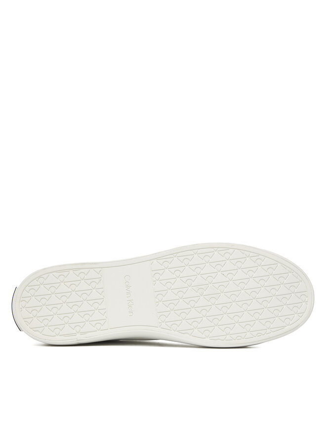 Calvin Klein Sportcipők Calvin Klein Vulc Lace Up Lth/Moire Bt HW0HW02747 Fehér