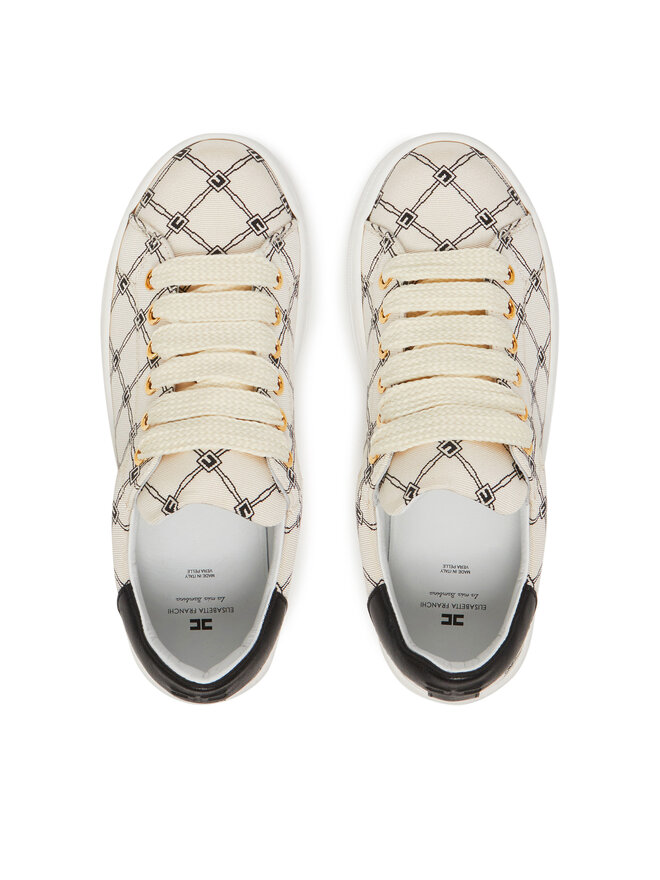 Elisabetta Franchi Sneakersy Elisabetta Franchi F4-A9E-0245 Béžová