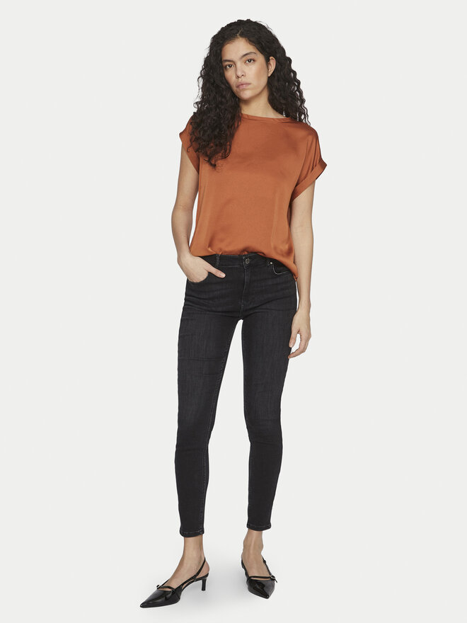 Vila Vila Camiseta Ellette 14059563 Naranja Regular Fit