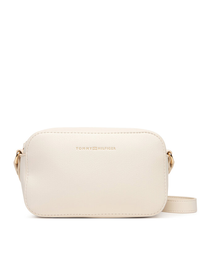 Tommy Hilfiger Handtasche Tommy Hilfiger Th Logo Camera Bag AW0AW18115 Creme