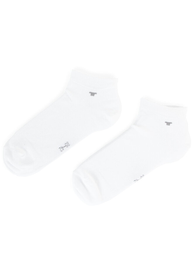 Tom Tailor Set di 4 paia di calzini corti unisex Tom Tailor 9415 Bianco