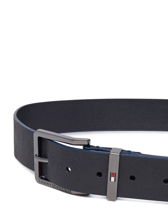 Tommy Hilfiger Gürtel Tommy Hilfiger Oliver Saffiano 3.5 AM0AM14573 Dunkelblau
