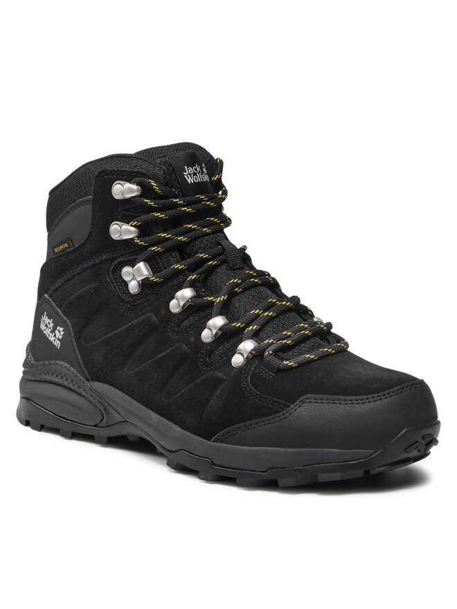 Jack Wolfskin Trekkingschuhe Jack Wolfskin Refugio Texapore Mid M 4049841 Schwarz