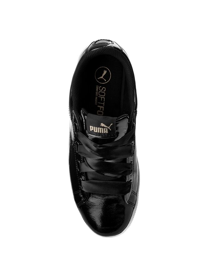 Zapatilla negra puma vikky platform ribbon p on sale
