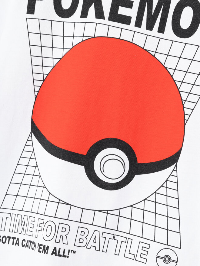 NAME IT NAME IT Marškinėliai POKEMON 13230851 Balta Regular Fit