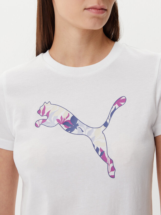 Puma Puma Camiseta Floral Cat 685081 Blanco Regular Fit